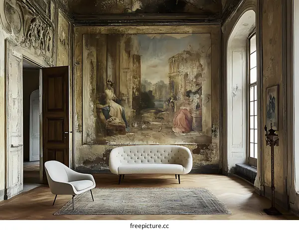 Vintage Interior Design with a Classic Painting