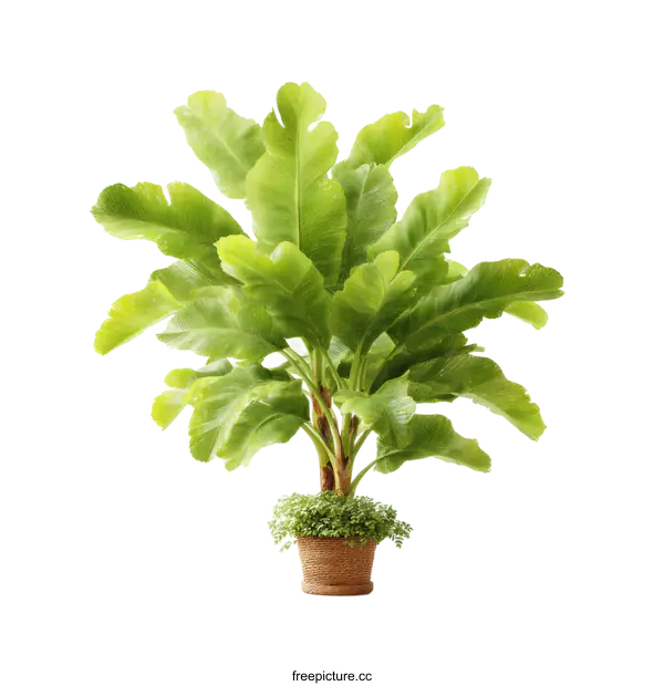 [Transparent Background PNG]Beautiful Tropical Plant in Pot