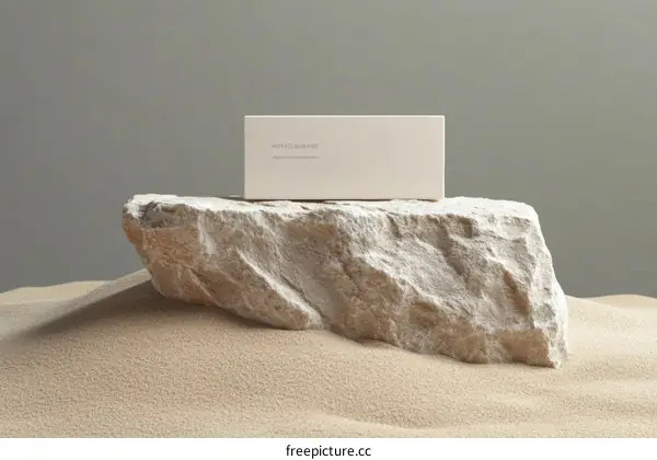 Minimalist Product Presentation on a Rock