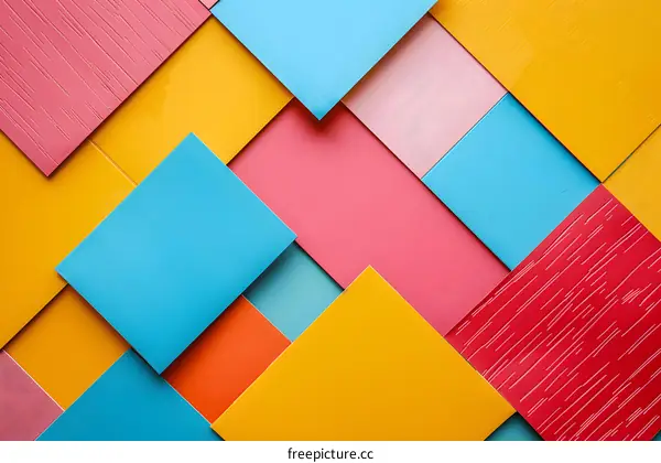 Abstract Colorful Geometric Shapes Background