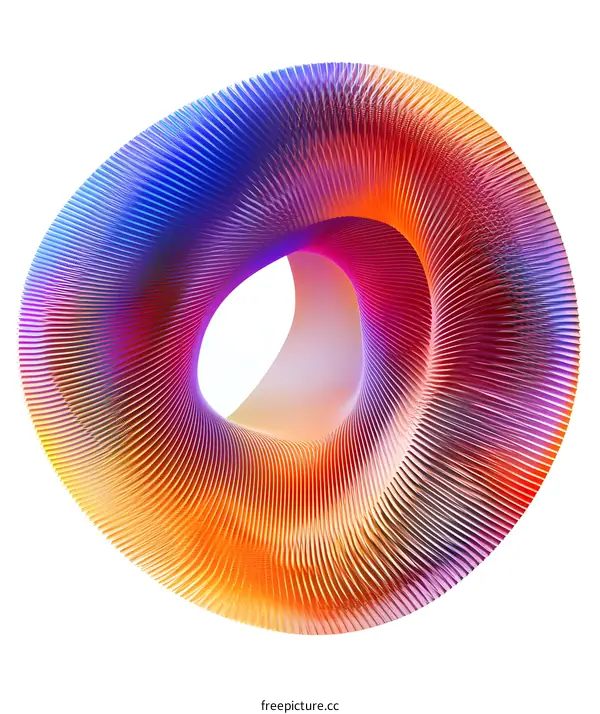 Abstract Colorful 3D Geometric Shape Design