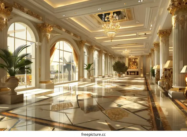 Luxury Gold-Accent Interior Design