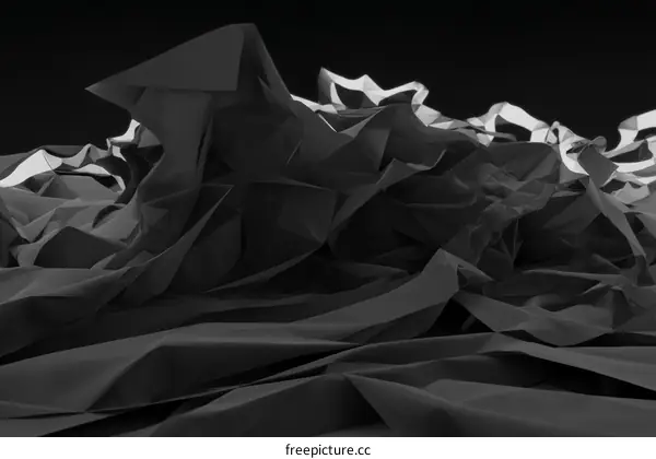 Abstract Crumpled Fabric Design