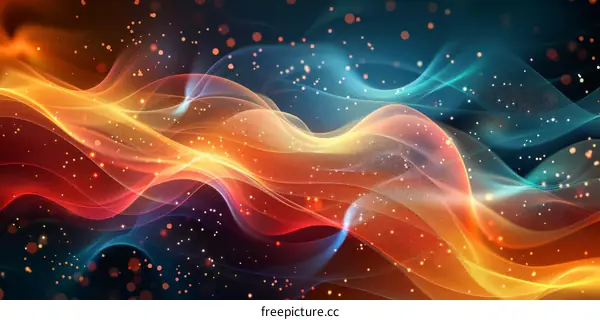Abstract Colorful Energy Waves