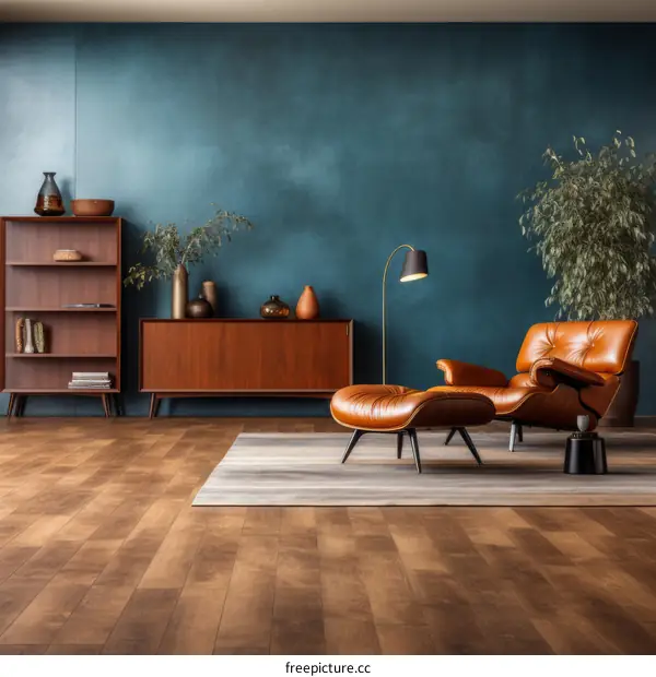 Blue room interior design