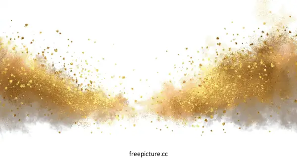 Abstract Gold Glitter Explosion Background Design
