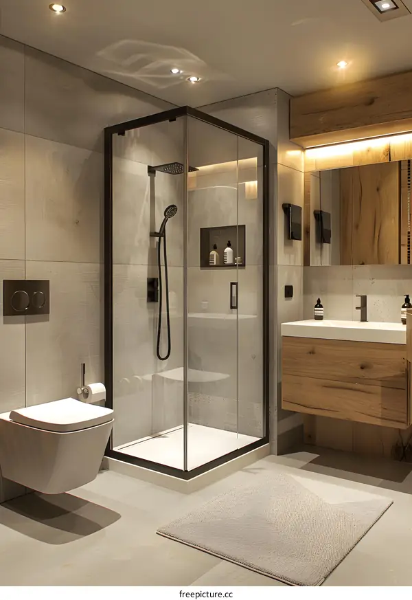 Modern and simple style bathroom