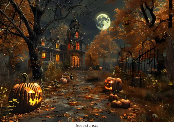 Halloween Pumpkin House