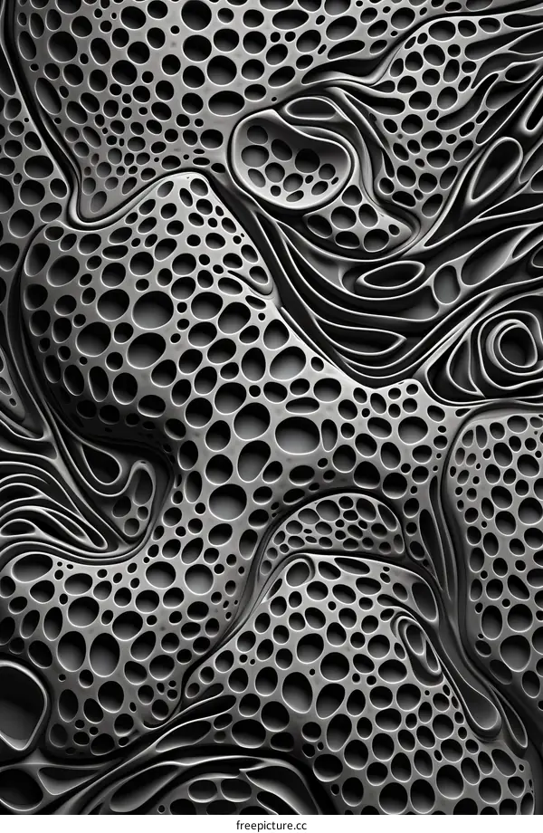 Abstract Futuristic Organic Structure