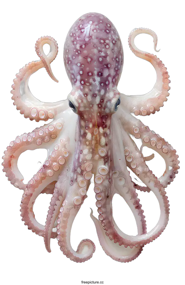 [Transparent Background PNG]Fresh Octopus on White Background
