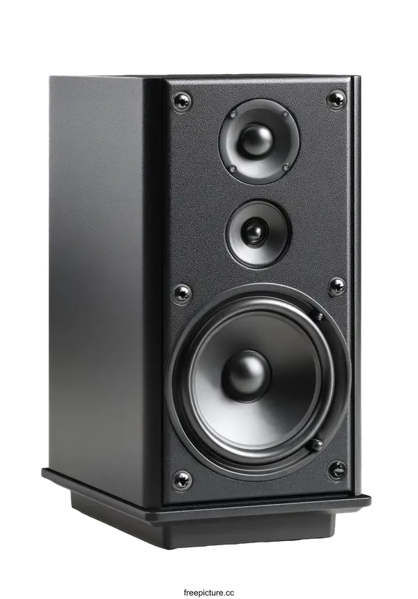 [Transparent Background PNG]Black Modern Rectangular Speaker