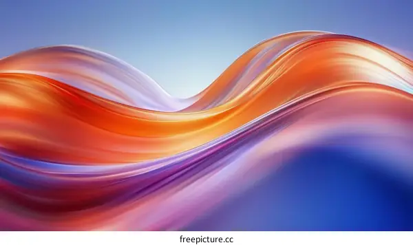 Abstract Flowing Colors