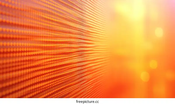 Orange LED Screen Abstract Background