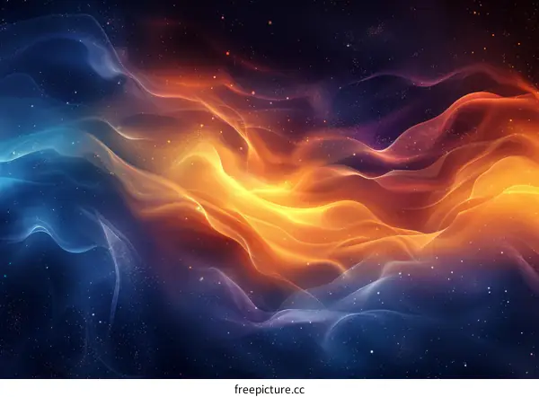 Abstract Wavy Background with Vibrant Colors