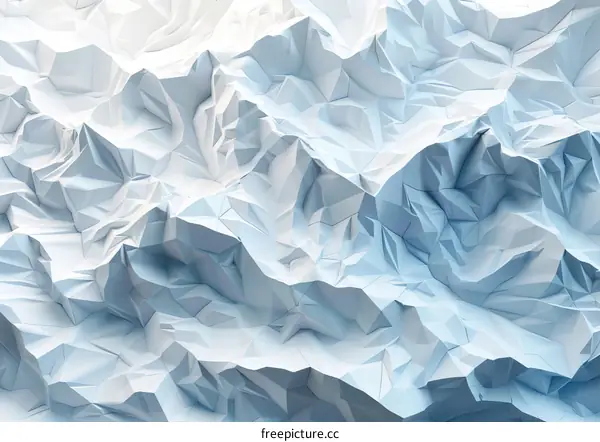 3D Render of a Towering Mountain Range