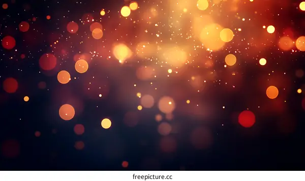 Abstract Bokeh Background with Warm Colors
