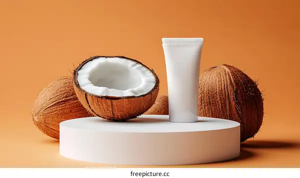 Coconut Beauty Product Display