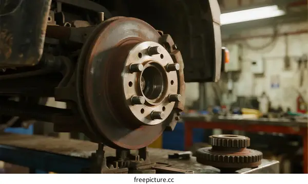 Car Brake System Inspection and Maintenance in Workshop