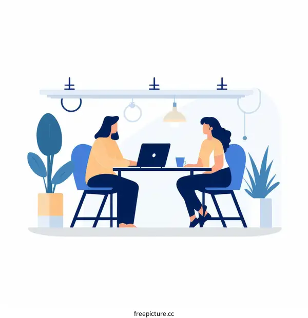 Two Businesswomen Discussing New Project