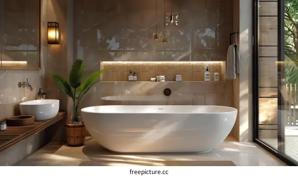 Modern Spa Bathroom Interior Design