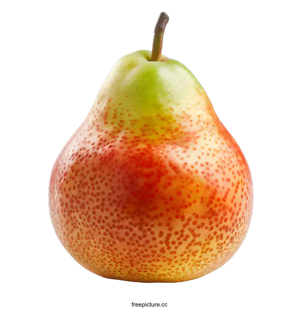 [Transparent Background PNG]A red pear on a white background