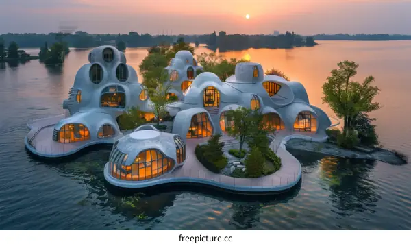 Futuristic Water Homes: A Sustainable Architectural Vision