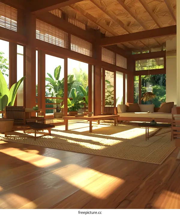 Modern Tropical Living Room Interior Design