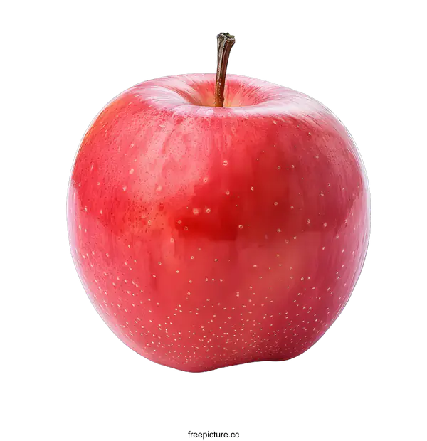 [Transparent Background PNG]A red apple on a white background