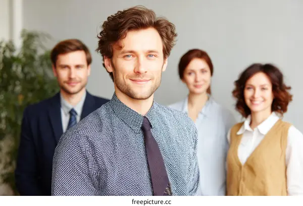 Business Team Portrait in Office Setting