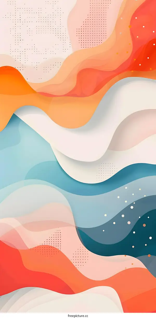 Abstract  Wave Background Colorful Modern Graphic