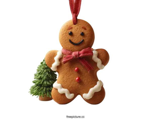 [Transparent Background PNG]Gingerbread Man Christmas Ornament