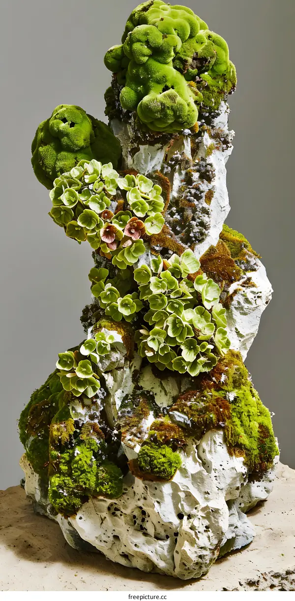 Moss and Stone Still Life Minimalist Photography