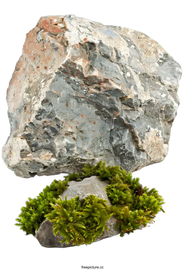 [Transparent Background PNG]Close Up Of Green Moss On Rocks