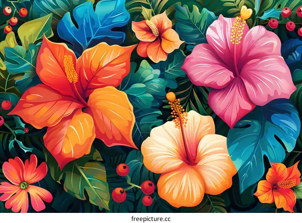 Tropical flowers