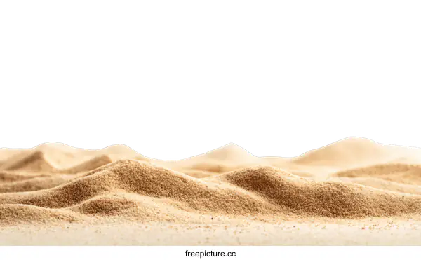 [Transparent Background PNG]Close Up Image of Beige Sand Dunes