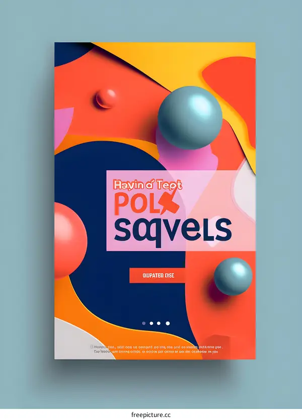 Abstract Colorful Background with Geometric Shapes