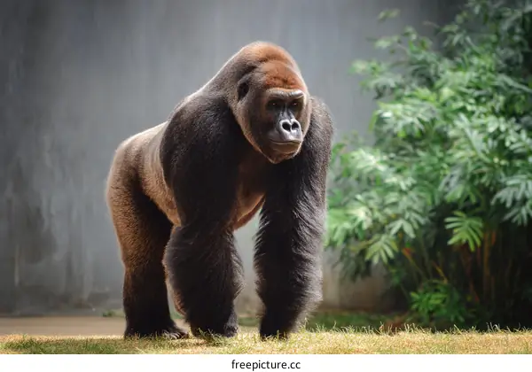 Powerful Gorilla in Natural Habitat