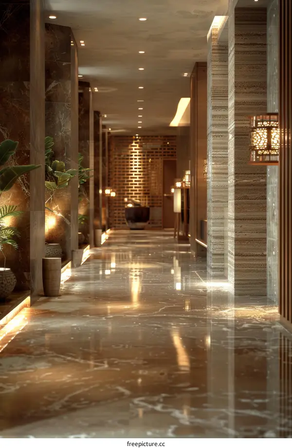 Luxury Hotel Corridor Interior Design