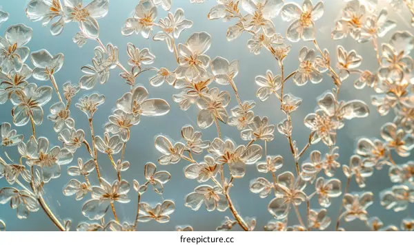 Delicate and elegant glass texture background