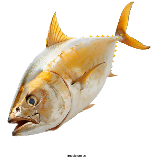 [Transparent Background PNG]Fresh Yellowfin Tuna on White Background