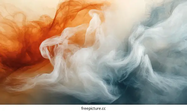 Abstract Ink Flow Art Creation