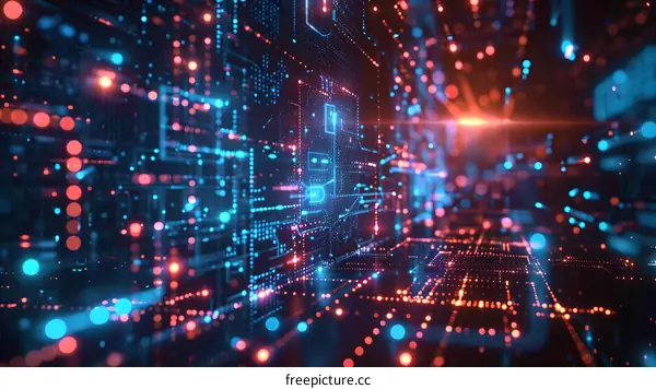 Binary code background image