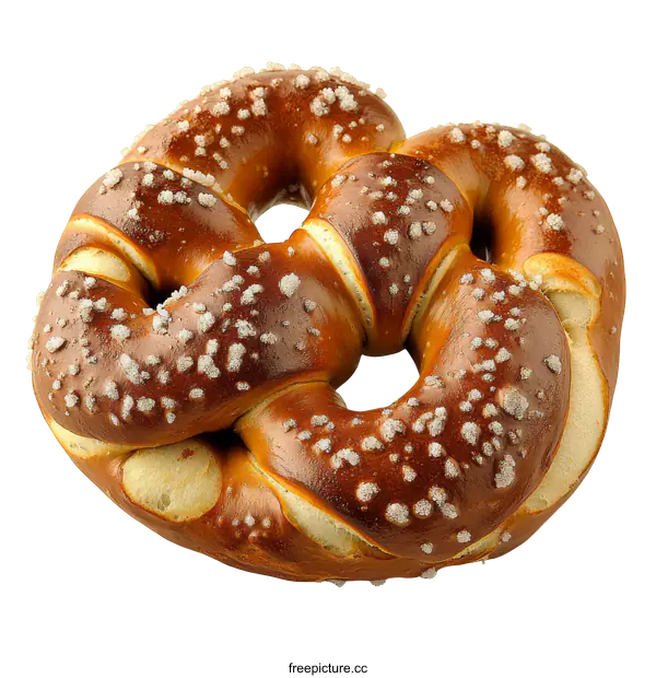 [Transparent Background PNG]Close-up of a delicious pretzel