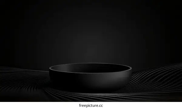 Abstract Black Geometric Display Background