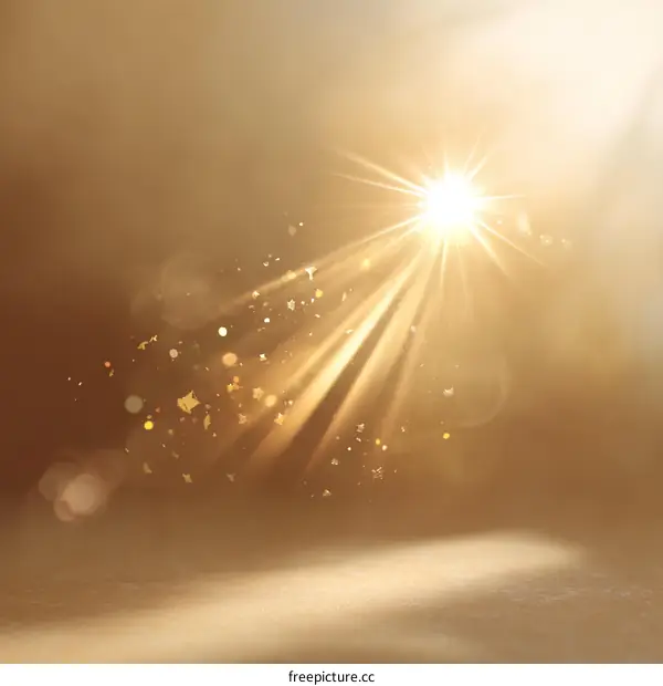 Golden Spotlight Abstract Background Illustration