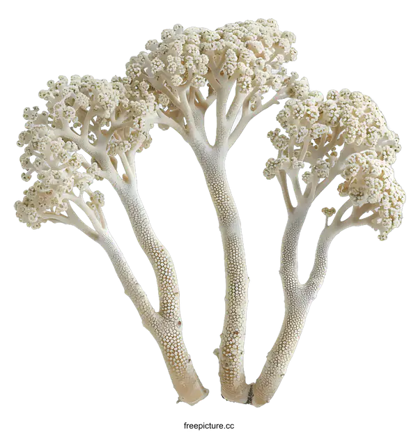 [Transparent Background PNG]Delicate White Coral on White Background