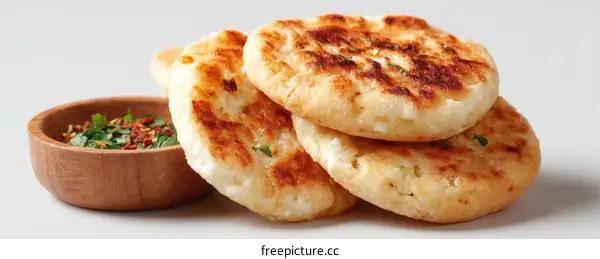 Delicious Fried Flatbreads with Spices