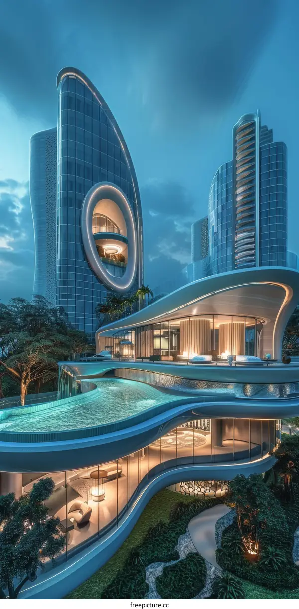 Modern Architectural Design of a Luxurious Mansion