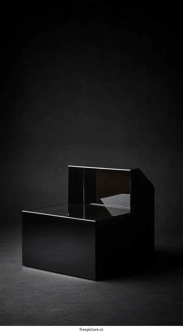 Modern Abstract Black Geometric Furniture Design