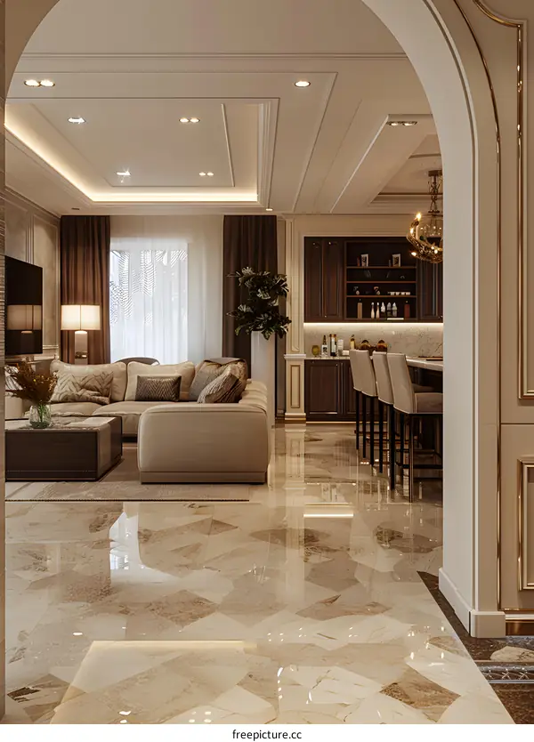 Modern luxury living room interior design